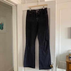 Bootcut Ribcage Faded Black Levi's Jeans